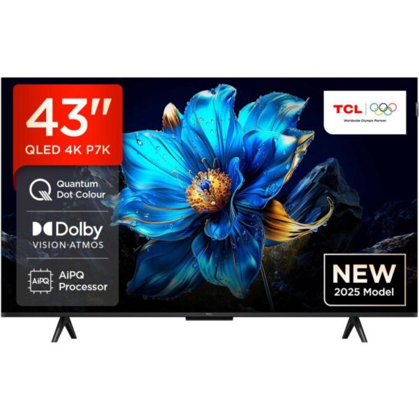 TCL P7K-UK 43" 4K Smart QLED Google TV