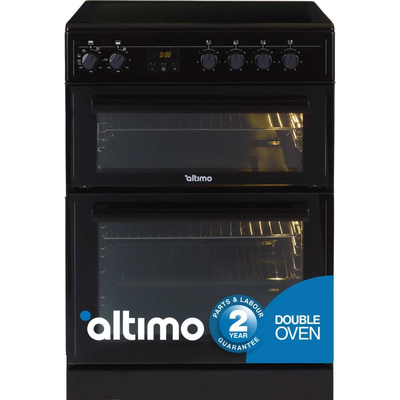 1 altimo_carousels_Cooker_CEDC602B_Dimensions_800x800 Altimo CEDC602B Cocina eléctrica de doble horno con placa cerámica – 600 mm - Imagen 1