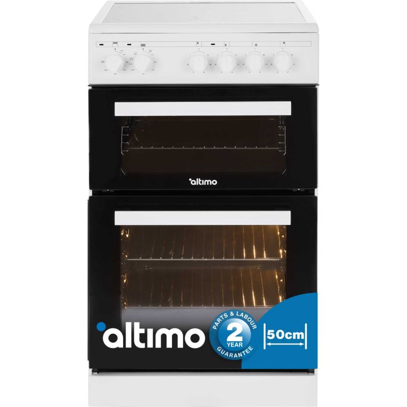 1 altimo_carousels_Cooker_CETC502W_Dimensions_800x800 Altimo CETC502W Cocina de doble cavidad 500 mm con placa cerámica – Blanca - Imagen 1