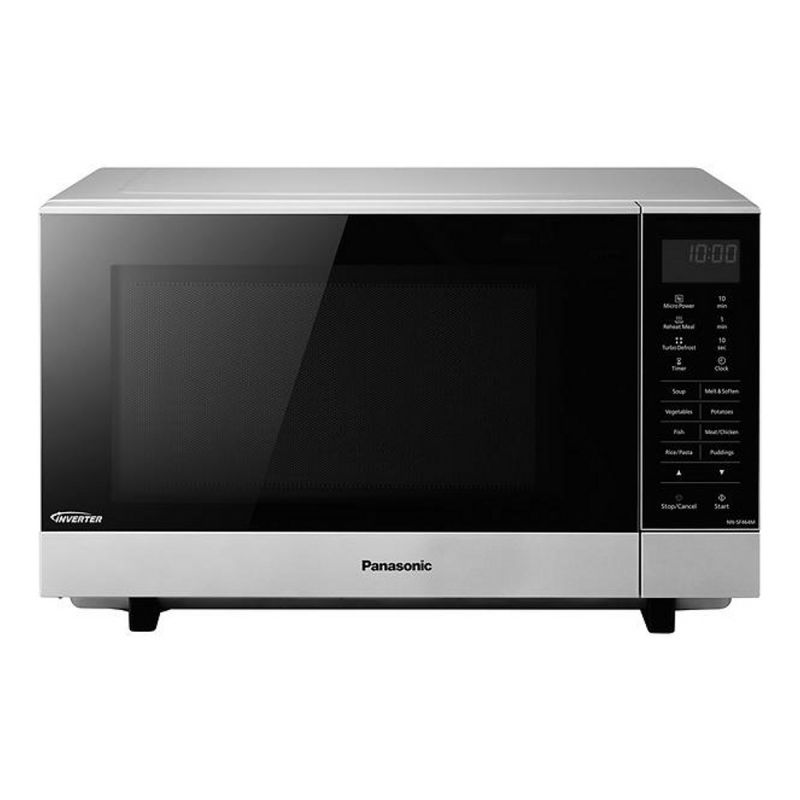 pan-nnsf464mbpqVRKi9HYQRxvBY_800x800.jpg Panasonic NN‑SF464MBPQ Microondas flatbed 27 L — Plata - Imagen 1